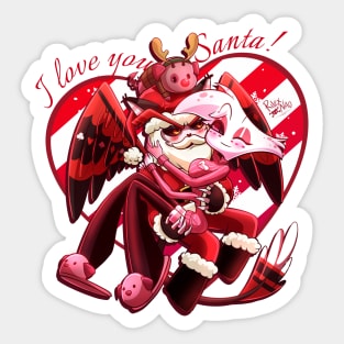 Angel Dust x Husk at Christmas Sticker